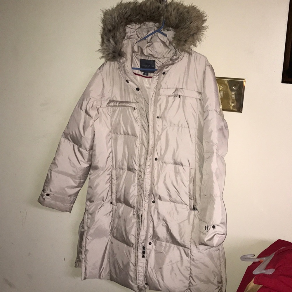Cream coat worn only once or twice